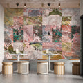 Fotomural Walls by Patel - Photo wallpaper »mixed marble« - Marble patchwork design - Colourful