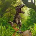 Fotomural Panel XXL 5 - Kids mural dinosaur in the jungle on premium smooth nonwoven