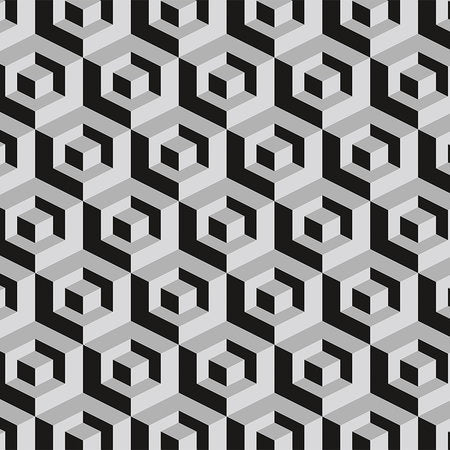Fotomural Photo wallpaper 3D Blocks with Optic Illusion effect - AP Digital 3