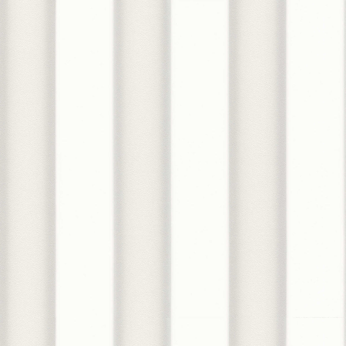Versace Home - Papel pintado metálico con rayas de plástico - gris, blanco