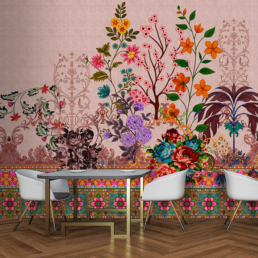 Fotomural Walls by Patel - Oriental Garden 4 - flowers mural flowers & borders pattern