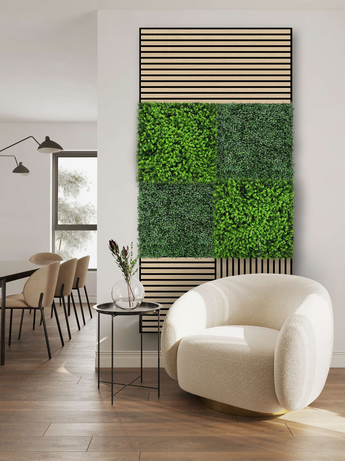 Panel Flora de Diseno Mixed Green Design Buxus - Modular Wall - Foto 1