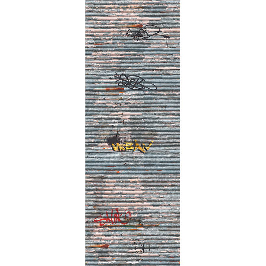 Fotomural Panel XXL 5 - Modern mural tin wall with graffiti on premium smooth vinyl