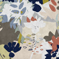 Fotomural Walls by Patel - Floral Collage 4 - Photo wallpaper with colourful leaf motif - blotting paper structure - Blue, Brown