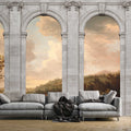 Fotomural Walls by Patel - Castello 1 - wall mural landscape & round arch architecture