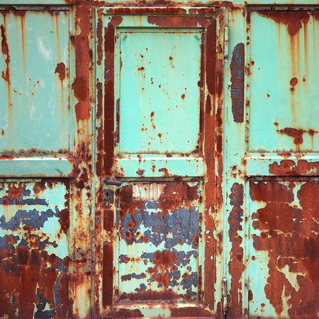 Fotomural Rust mural with metal door in used look - AP Digital 3