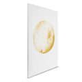 Luna llena dorada - Pintura sobre lienzo en acuarela para un elegante diseño de pared
