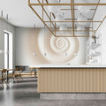 Fotomural Walls by Patel - Photo wallpaper »swirl« - Light spiral pattern - Smooth, slightly shiny premium non-woven fabric