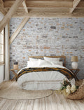 Fotomural Country style mural - natural stone wall - AP Digital 1