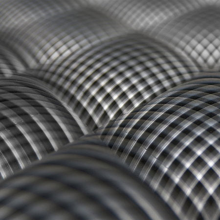 Fotomural Photo wallpaper industrial design with 3D wave pattern - AP Digital 3