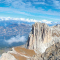 Fotomural Mountain peak - photo mural with mountain panorama & wool blanket - AP Digital 1