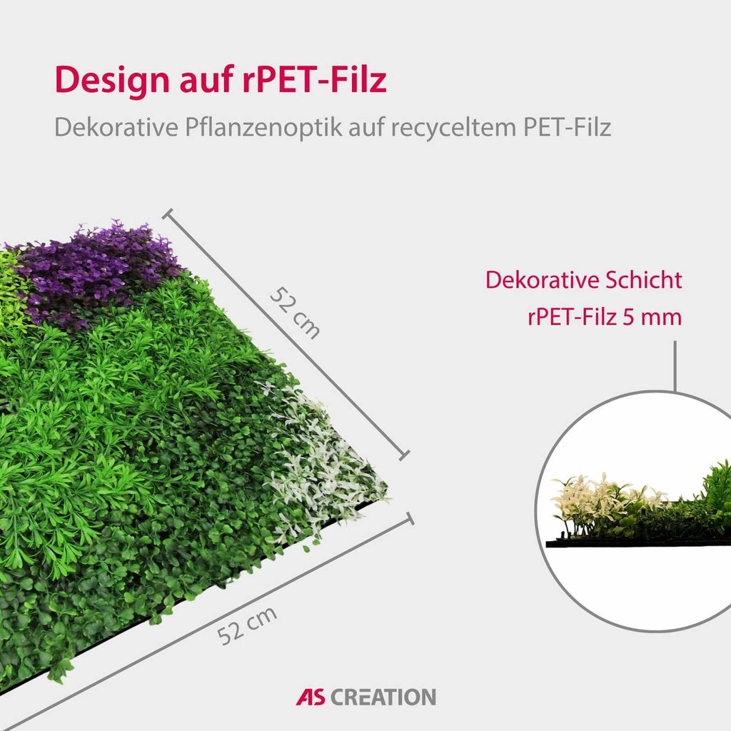 Panel Modular Wall - Violet Mixed Flora 52 x 52 x 4 cm (13669-1) - Imagen 9