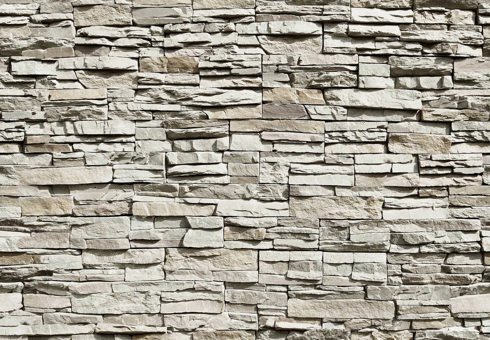 Fotomural Stone wall mural natural stone wall light - grey - DD Motive 2