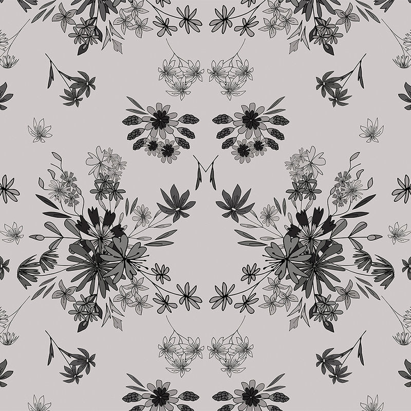 Fotomural Flowered mural with mirror effect - Walls by Patel