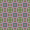 Fotomural Walls by Patel - Pattern mural colourful kaleidoscope - yellow, pink