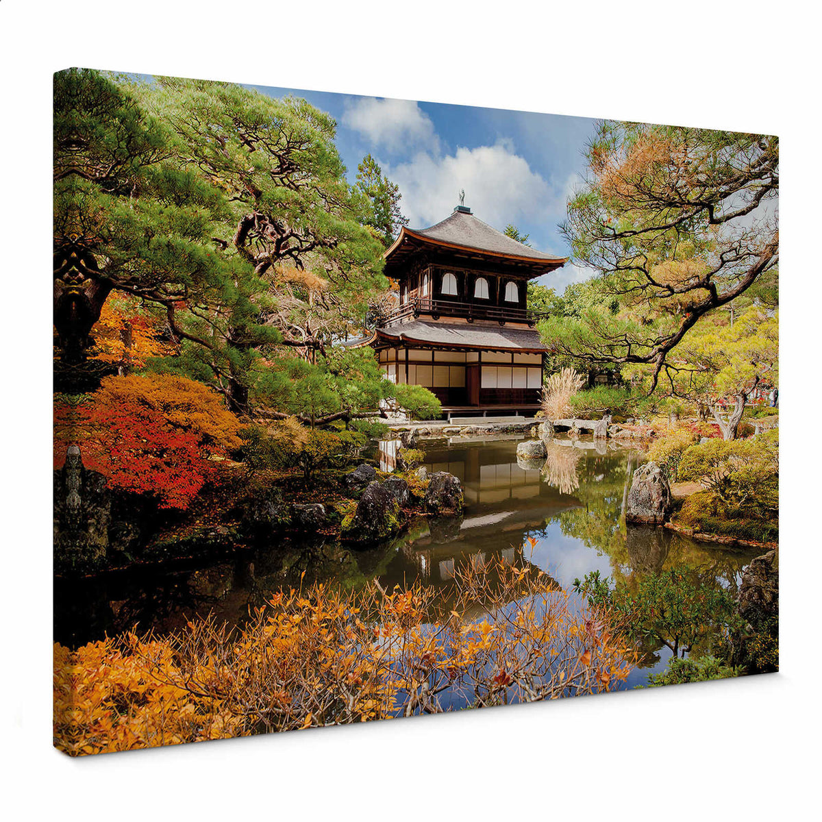 Cuadro Jardín japonés con pagoda