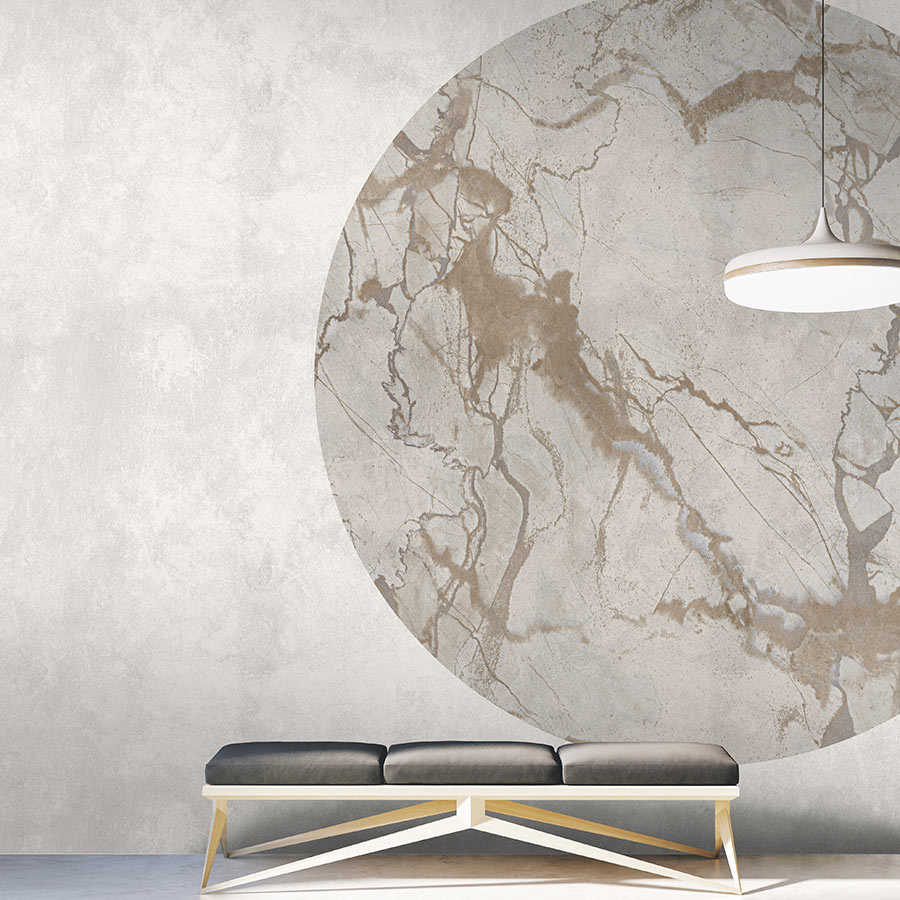 Fotomural Walls by Patel - Mercurio 2 - wall mural greige stone look with marble effect