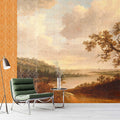 Fotomural Walls by Patel - Cortina 1 - Yellow mural art mix paintings & graphics pattern