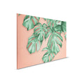 Cuadro en lienzo con hojas de palmera tropical