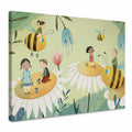 Cuadro Niños, flores y abejas de Loske