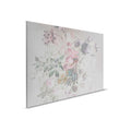 Cuadro lienzo flores con diseño pastel | rosa, gris