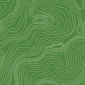 Fotomural Panel XXL 5 - Design wall mural waves and circles pattern green on premium smooth non-woven