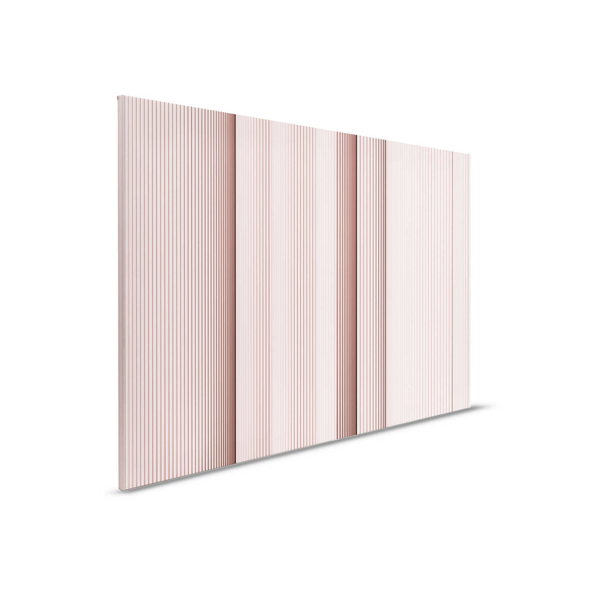 Magic Wall 4 - Lienzo a rayas con efecto ilusión 3D, rosa y blanco