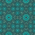 Fotomural Walls by Patel - Photo wallpaper petrol with graphic mosaic pattern