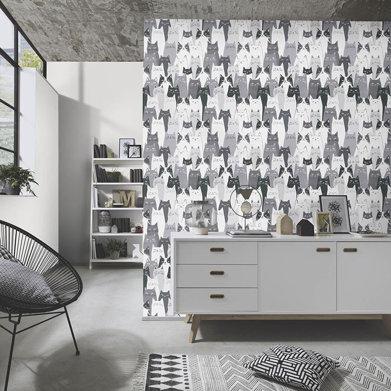 Papel Pintado Wall Stories Meow - 10565-10 Erismann - Foto 1