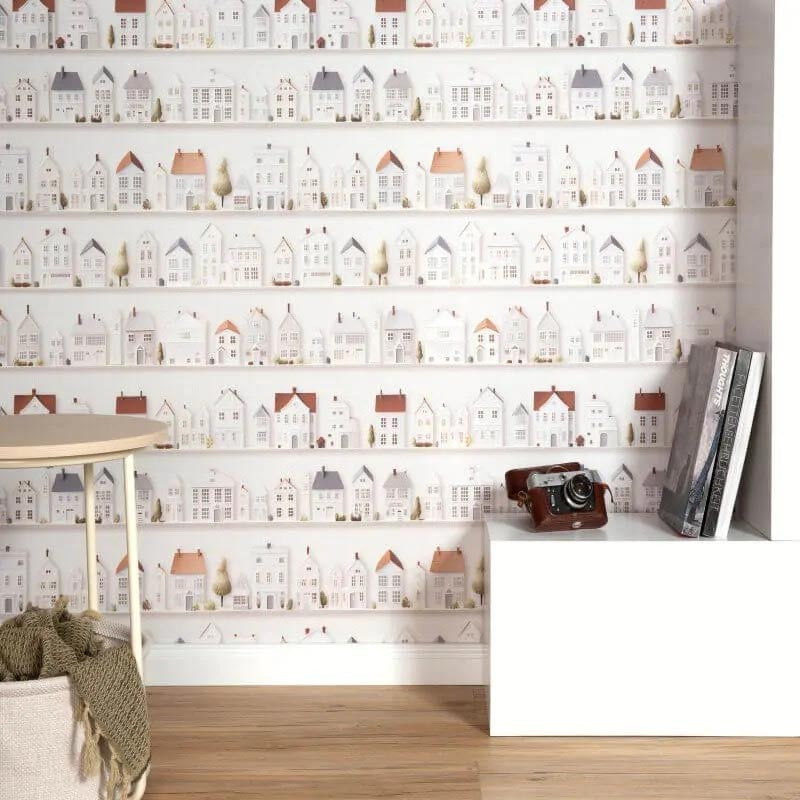 Papel Pintado Wall Stories Quiet Little Town - 10491-01 Erismann - Foto 1
